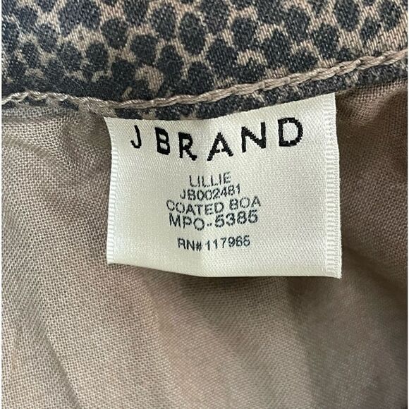 J Brand Lillie Coated Boa High Rise Crop Skinny Jeans Women 29 - Picture 6 of 12